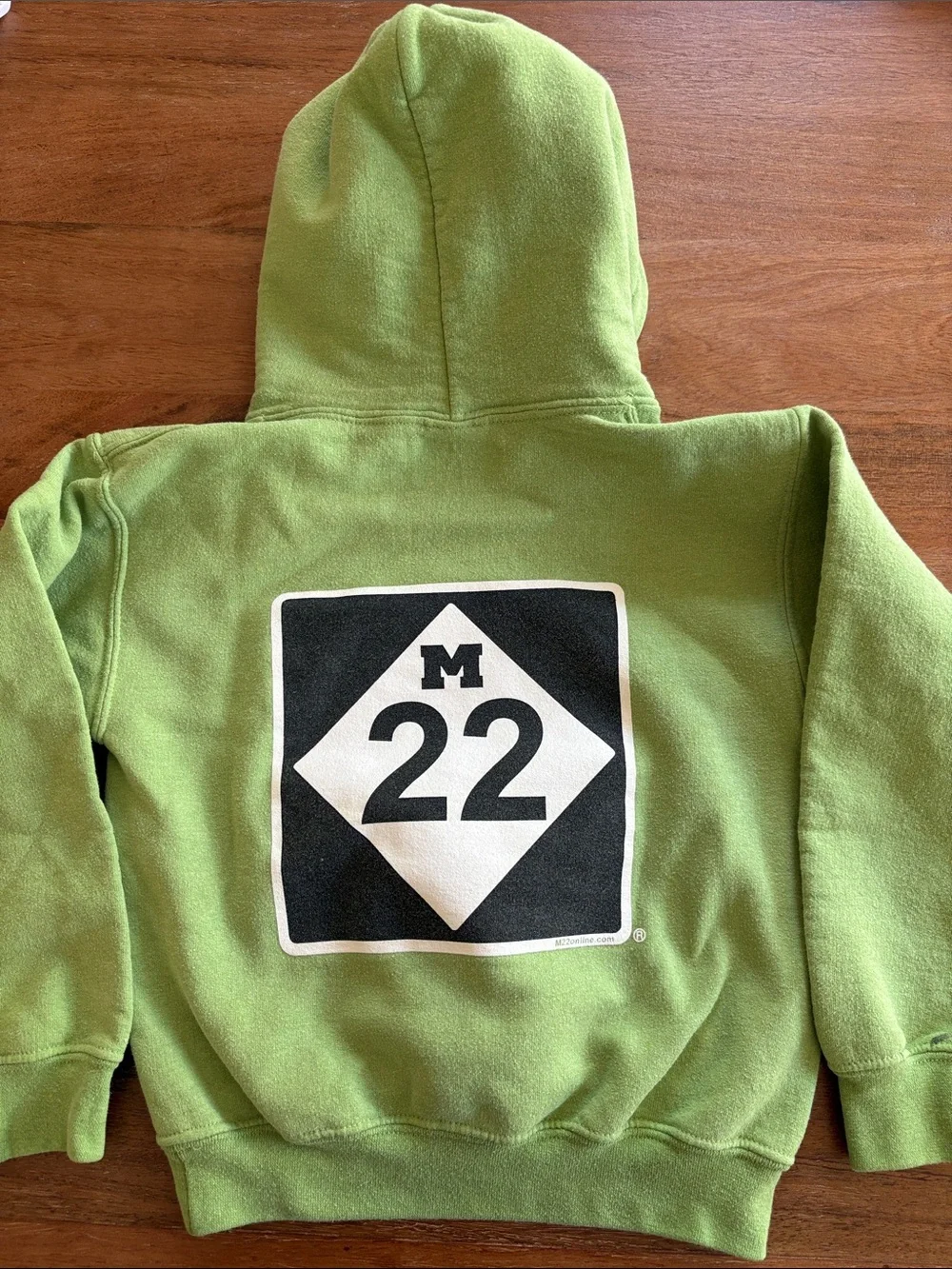 M22- Green kids hoodie